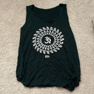 yoga shirt with OM symbols